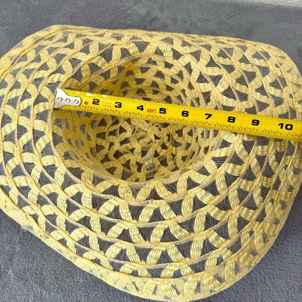 Floppy Light Yellow Women’s Sun Hat, Beach hat